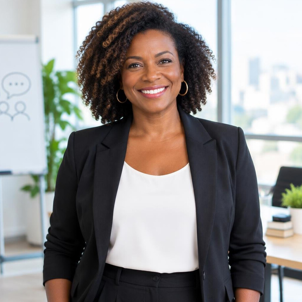 Professional Black businesswoman portrait smiling